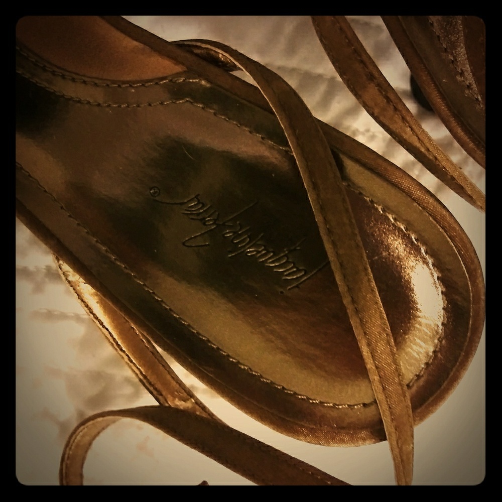 Jacqueline Ferrar Bronze Heels